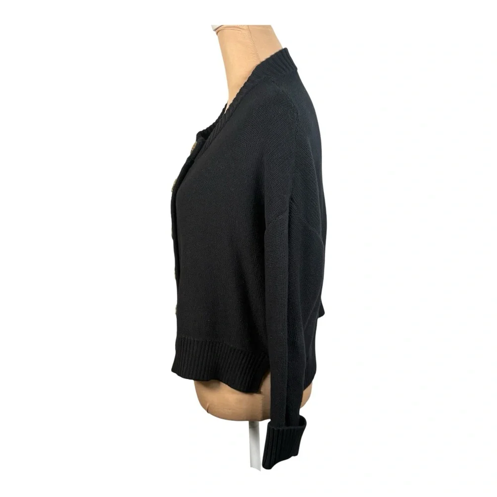 QUINCE 100% Organic Cotton Cropped Cardigan Size Small - Picture 6 of 14